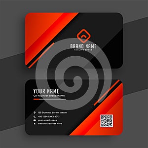 Abstract professional ready business visiting card template