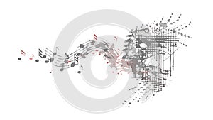 Abstract Profile Data Stream Vector, Digital Information Flow Graphic, vector design Generative AI