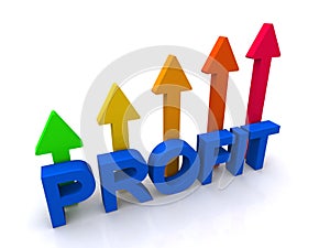 Abstract profit sign photo