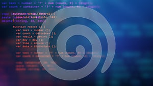 Abstract programming illustration. Cloud technology data security concept. Binary code internet technology. Cloud