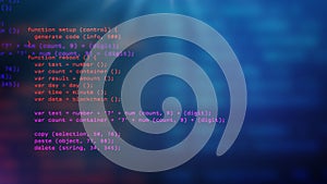 Abstract programming illustration. Cloud technology data security concept. Binary code internet technology. Cloud