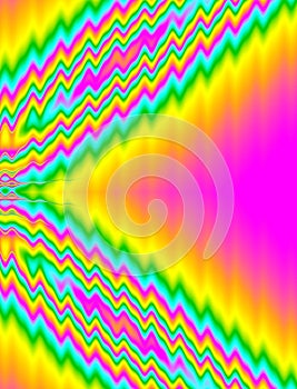 Abstract psychedelic background with rainbow colors