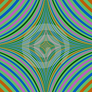 Abstract psychedelic quadratic background design