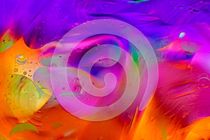 Abstract Psychedelic Rainbow Background with Patterns