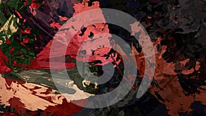 Abstract psychedelic style color brush art texture design wallpaper background photo