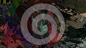 Abstract psychedelic style color brush art texture design wallpaper background photo