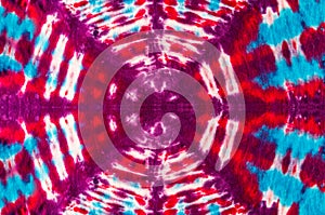 Abstract Psychedelic Tie Dye Radio Waves Swirl Design.
