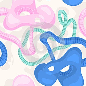 Abstract psychedelic unusual seamless pattern with cretive elements