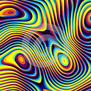 Abstract psychedelic vector background.