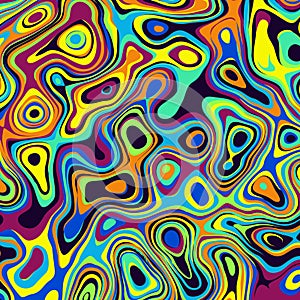 Abstract psychedelic vector background.