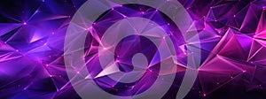 Abstract purple background with lines and triangle shapes