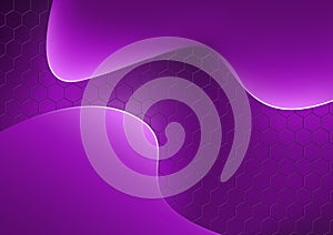Abstract Purple Background with Neon Light