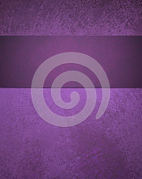 Abstract purple background with ribbon stripe