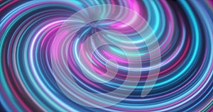 Abstract purple and blue multicolored glowing bright twisted swirling lines