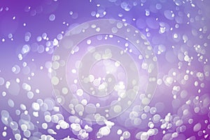 Abstract purple bokeh circles , bokeh abstract Christmas and new year theme background, purple defocused light