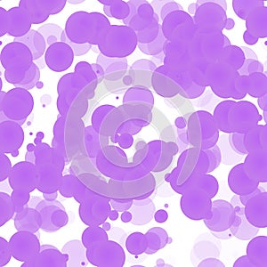 Abstract purple circles on white background