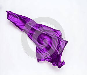 Abstract purple fabric in motion