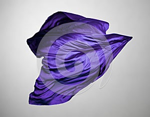 Abstract purple fabric in motion