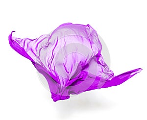 Abstract purple fabric in motion