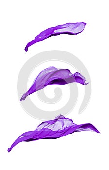 Abstract purple fabric in motion