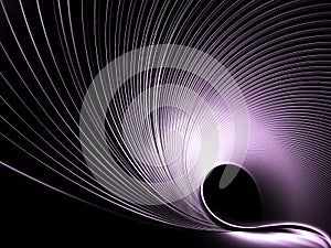 Abstract purple feather