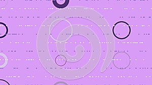 Abstract purple geometric pattern background with random object