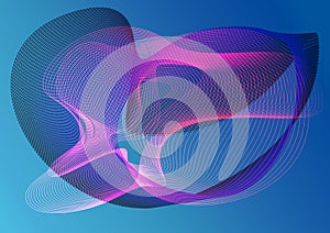 Abstract purple gradient line vector background