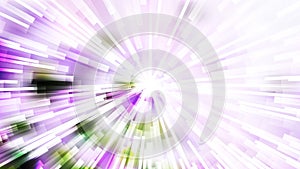 Abstract Purple Green and White Sunburst Background