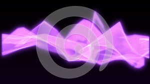 Abstract purple moving energy lines on the dark purple background