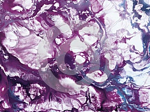 Abstract purple original creative painting. Hand-drawn, impressionism style, color texture, brush strokes of paint, art background