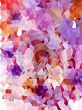 Abstract purple and red triangles background