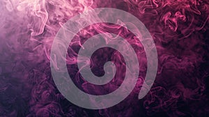 Abstract purple smoke on dark background