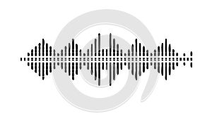 Abstract Purple Sound Wave or Audio Equalizer, vector design Generative AI