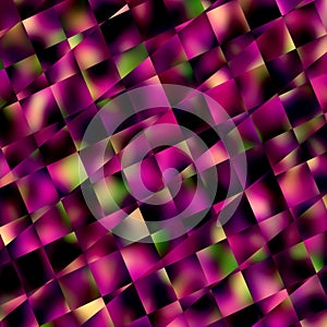 Abstract Purple Square Mosaic Background. Geometric Patterns and Backgrounds. Diagonal Lines Pattern. Blocks Tiles or Squares.