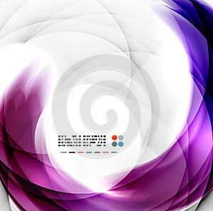 Abstract purple swirl design