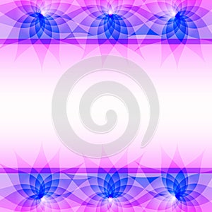 Abstract purple vector background with flowers
