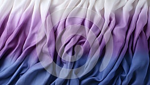 Abstract purple wave pattern on smooth silk backdrop generated by AI
