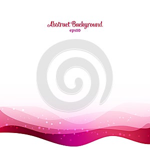 Abstract purple waves vector background