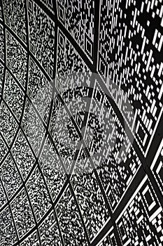 Abstract QR code background abbreviated from Quick Response code