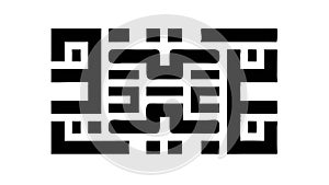 Abstract QR Code Pattern, Digital Information and Data, vector design Generative AI