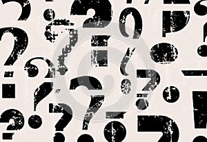 Abstract question mark background