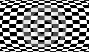 Abstract race flag, chess board, checker board pattern, texture with distort, deform effect