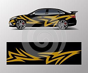 Abstract Racing graphic vector for sport car wrap design