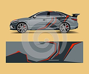 Abstract Racing graphic vector for sport car wrap design