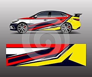 Abstract Racing graphic vector for sport car wrap design