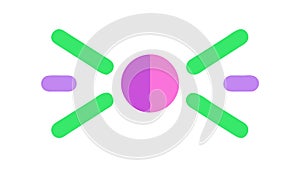 Abstract Radial Burst for Celebration and Impact, vector design Generative AI