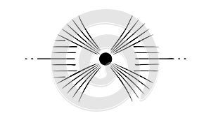 Abstract Radial Burst Spot Light Effect Vector, vector design Generative AI