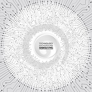 Abstract radial circuit texture concept.