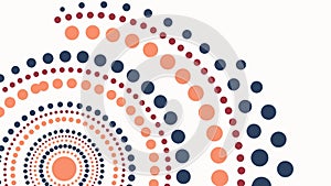 Abstract Radial Dot Pattern, Dynamic and Modern, vector design Generative AI
