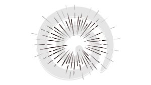 Abstract Radial Exploding Lines Vector Effect, vector design Generative AI